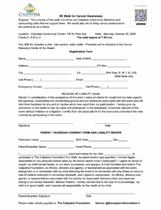 5K Walk Registration 2025